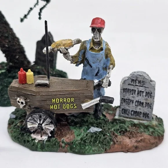 Lemax Spooky Town Ghoul Hot Dog Halloween Village Figure Walking Dead #42215 - Picture 4 of 7